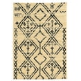 thumbnail image 1 of Moroccan Fes Rug Ivory 3x5 Foot Shag Geometric Design Modern Distressed Style, 1 of 2