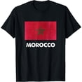 thumbnail image 1 of t-shirt Moroccan Flag | Moroccan T-Shirt mens t shirt，black，women，funny，misfits，men，journey, 1 of 4