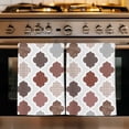 thumbnail image 1 of Moroccan Geometric Kitchen Towels Set of 2, Vintage Boho Rhombic Pattern Red Gray Absorbent Dish Towels for Kitchen, Microfiber Hand Towel, Quick Drying Tea Towel for Cleaning Decorative Dishcloths, 1 of 7