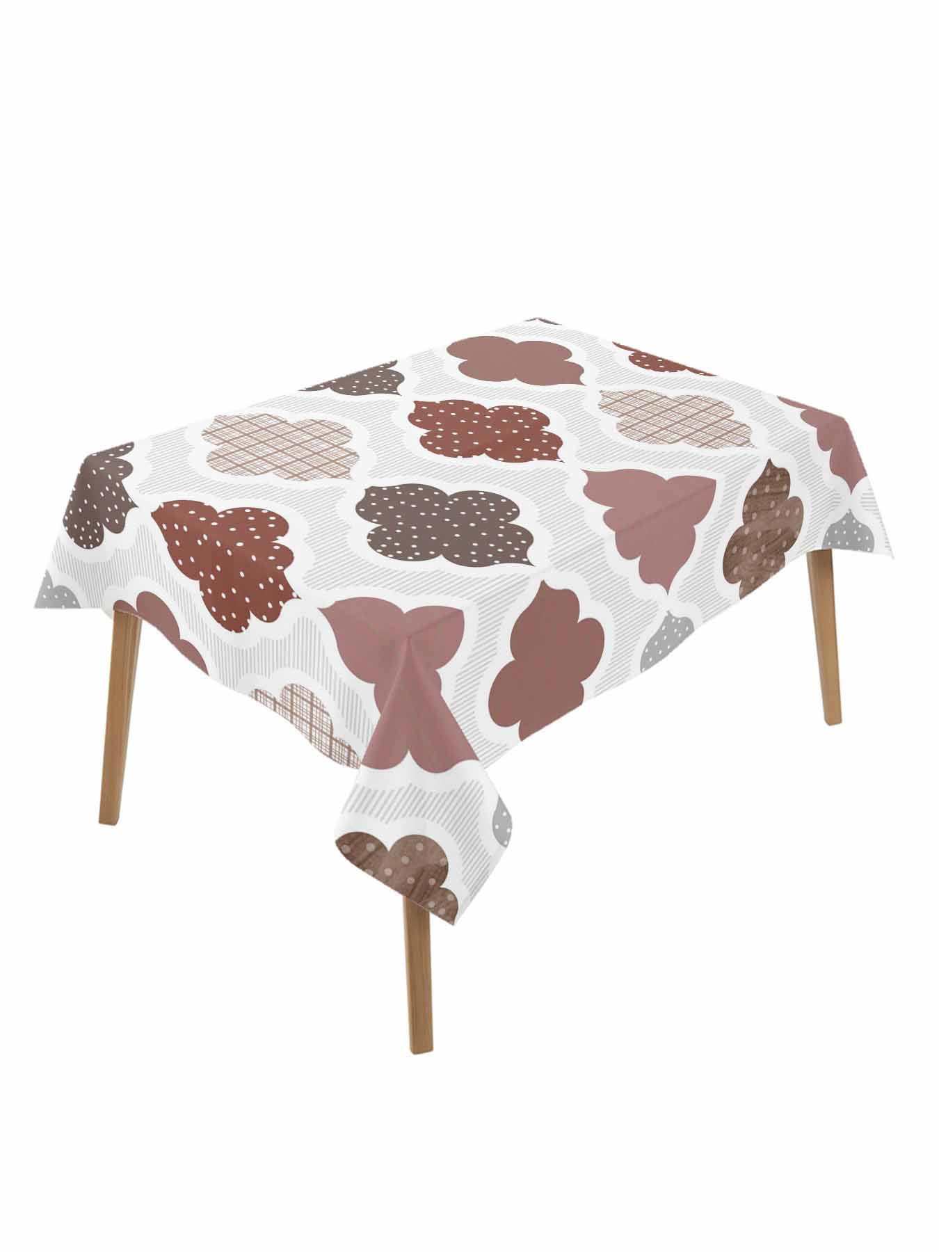 Moroccan Geometric Table Cloth, Waterproof Tablecloth for Rectangle ...