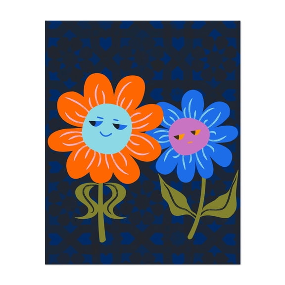 Moroccan Happiness - India Digital Art Floral Pop Art Humor Modern Art Whimsical Geometric Pattern Unframed Wall Art Print 6 x 8 inches