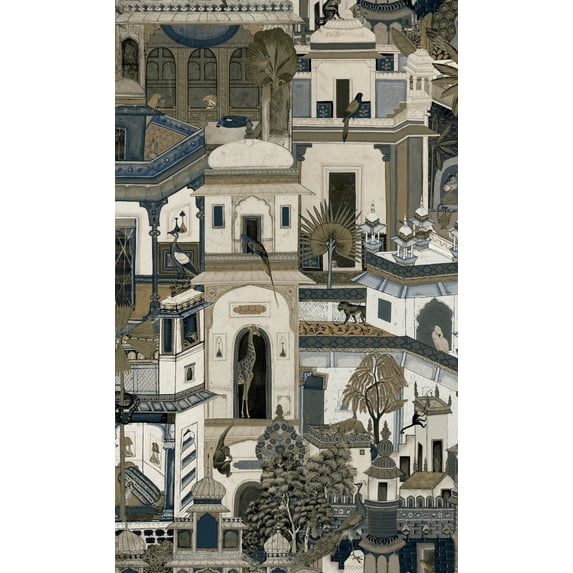 Moroccan Inspired Architectural Design Wallpaper R8284