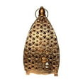 thumbnail image 1 of Moroccan Inspired Hollow Metal Ramadan Candle Lantern Holder - Decorative Lantern for Ramadan, Eid Mubarak, Indoor Outdoor Decor, Vintage Gold Hanging Candle Lantern for Home, Patio, Porch, 1 of 6