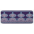 thumbnail image 1 of Moroccan Kitchen Mat, Bohemian Style Middle Eastern Turkish Image Print, Plush Decorative Kitchen Mat with Non Slip Backing, 47" X 19", Teal Royal Blue, by Ambesonne, 1 of 1