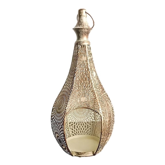 Moroccan Lantern Lamp Decorative Candle Holders, 11.6 inch Vintage Ramadan Lamp Home Decoration Lights Ornaments, Modern Decorations Desk Lights, Bedside Nightstand Lamp for Bedroom Home Decor