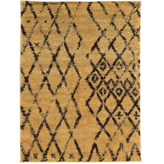 Moroccan Marrakes Camel/Brown Rug, Multiple Sizes