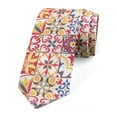 thumbnail image 1 of Moroccan Necktie, Italian Inspired Motif, Dress Tie, 3.7", Multicolor, by Ambesonne, 1 of 3