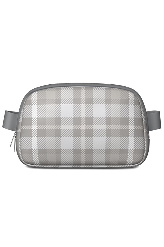 Moroccan Plaid Fanny Pack – Waterproof Adjustable Waist Bag with Exotic Geometric Checks, Global Bazaar Aesthetic