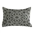 thumbnail image 1 of Moroccan Quilted Pillowcover, Historical Heraldic Empire Design Interlace Form Mix of Star Flowers Motifs Print, Standard King Size Accent Pillow Cover for Bedroom, 36" x 20", Grey, by Ambesonne, 1 of 1