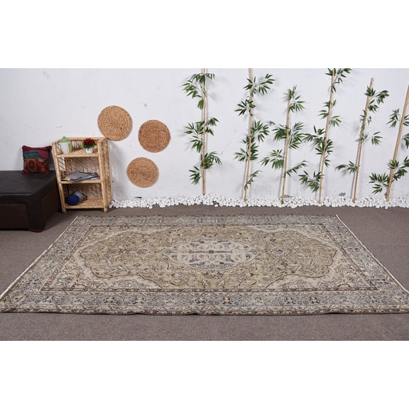 Moroccan Rug, Vintage Rugs, 5.4x9.4 ft Large Rugs, Cool Rugs, Turkish Rug