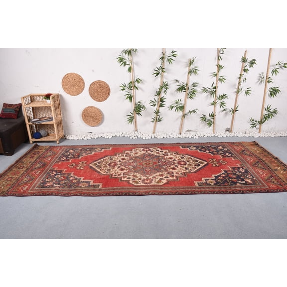 Moroccan Rugs, Vintage Rug, Cool Rug, 4.7x12 ft Runner Rugs, Turkish Rugs