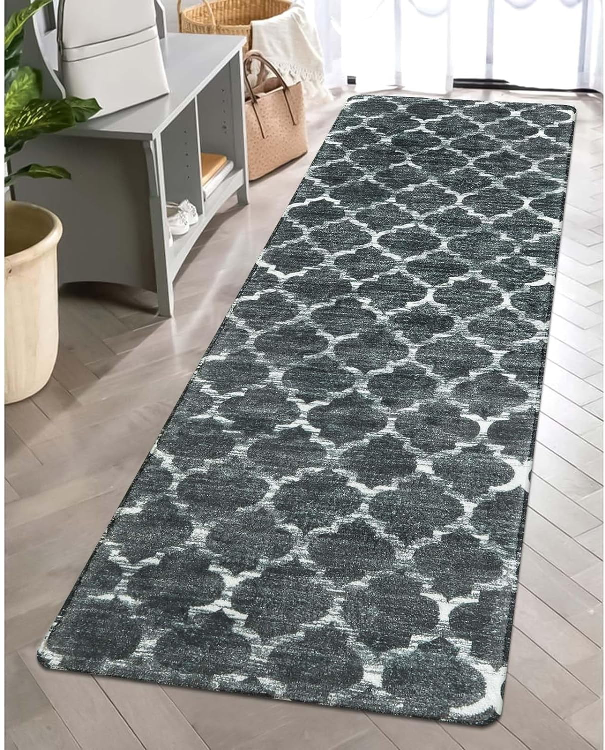 Moroccan Runner Rug for Hallway -16 x 24 InchesStain Resistant Non-Slip ...