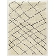 thumbnail image 1 of Moroccan Shag Rug Ivory 8x10 Geometric Tribal Design Thick Soft Carpet, 1 of 5