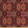 thumbnail image 1 of Ambesonne Moroccan Fabric by the Yard Upholstery, Vintage Ottoman Tile, 2 Yards, Green Vermilion Ruby, 1 of 4
