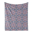 thumbnail image 1 of Moroccan Soft Flannel Fleece Throw Blanket, Star Pattern Traditional Oriental Design Middle Inspired, Cozy Plush for Indoor and Outdoor Use, 60" x 80", Multicolor, by Ambesonne, 1 of 5