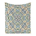 thumbnail image 1 of Moroccan Soft Flannel Fleece Throw Blanket, Traditional Moorish Motif Classic Effects Marrakesh Design Print, Cozy Plush for Indoor and Outdoor Use, 50" x 70", Multicolor, by Ambesonne, 1 of 5