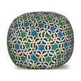 thumbnail image 1 of Moroccan Storage Toy Bag Chair, Geometric Hexagonal Pattern Stars Style Eastern Zellige Art, Stuffed Animal Organizer Washable Bag, Small Size, Green Blue Black, by Ambesonne, 1 of 3