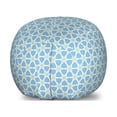 thumbnail image 1 of Moroccan Storage Toy Bag Chair, Mosaic Pattern Repeating Glazed Zellige Art Stars Roman Inspirations, Stuffed Animal Organizer Washable Bag, Large Size, Green Blue White, by Ambesonne, 1 of 3