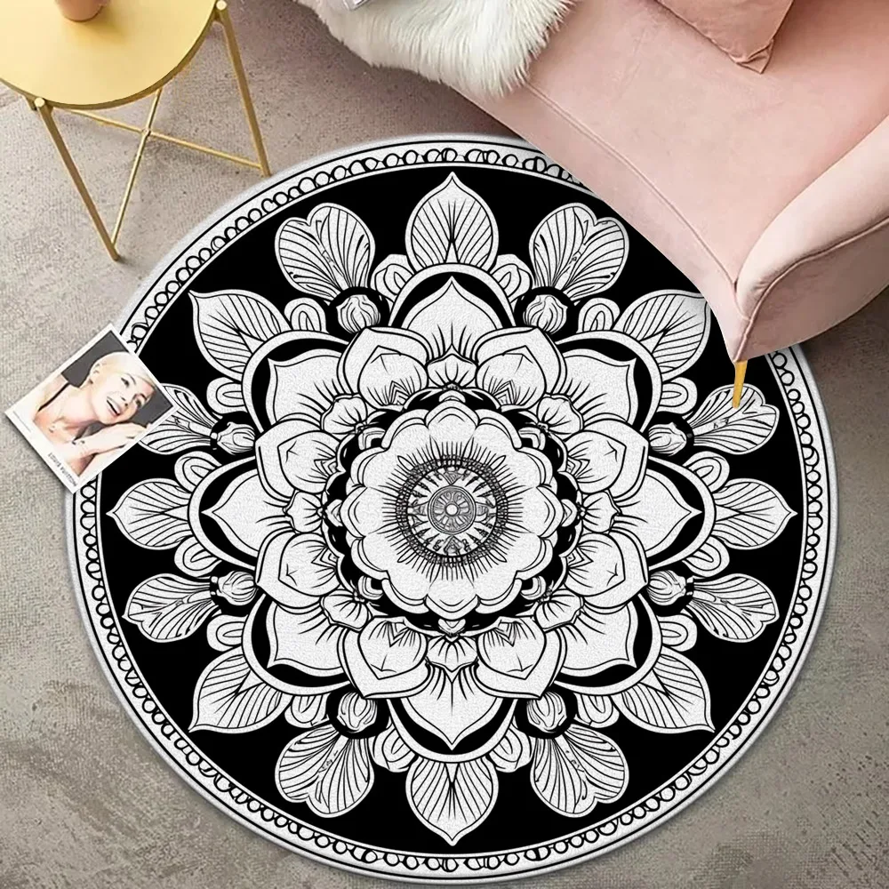 Moroccan Style Living Room ration Vintage Round Rugs Bedroom Rugs Home ...