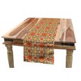 thumbnail image 1 of Moroccan Table Runner, Vintage Style Vibrant Colored Tile Design Ornamental Oriental Mosaic, Dining Room Kitchen Rectangular Runner, 3 Sizes, by Ambesonne, 1 of 2