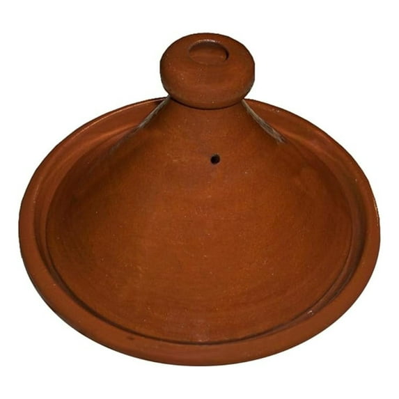 Moroccan Tagine, 10-Inch Medium Cooking Pot - Authentic Handcrafted Clay Tagine for Stovetop & Oven - Traditional Moroccan Cuisine