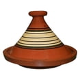 thumbnail image 1 of Moroccan Tagine - 12.5" Glazed Ceramic - Authentic Cooking Pot - Handmade in Morocco - Oven & Stovetop Safe - Traditional Earthenware, 1 of 8