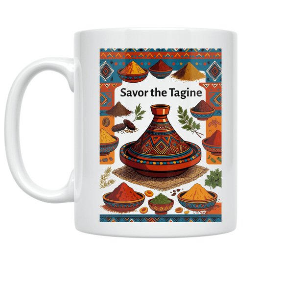 Moroccan Tagine Art - Culinary Enthusiast - 11 oz Ceramic Coffee Mug