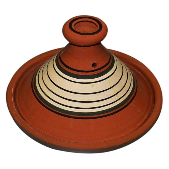 Moroccan Tagine Clay Cookware - 12.2 Inch Handmade Tagine Pot for Stovetop & Oven - Lead Free Cooking - Authentic Traditional Moroccan Kitchenware
