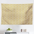 thumbnail image 1 of Moroccan Tapestry, Continuous Detailed Floral Inspired Ornaments Abstract Monochrome Pattern, Fabric Wall Hanging Decor for Bedroom Living Room Dorm, 2 Sizes, Ivory Dark Taupe, by Ambesonne, 1 of 1