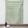 thumbnail image 1 of Moroccan Tapestry, Spanish Portuguese Azulejo Inspired Abstract Natural Pattern with Leaves, Wall Hanging for Bedroom Living Room Dorm Decor, 40W X 60L Inches, Teal Marigold White, by Ambesonne, 1 of 2