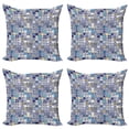thumbnail image 1 of Ambesonne Moroccan Throw Pillow Cover 4 Pack, Mediterranean Vintage, 20", Multicolor, 1 of 6