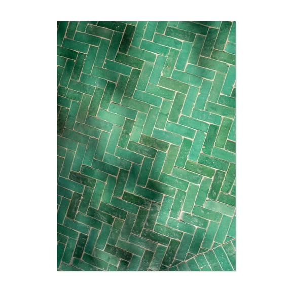 Moroccan Tiles - Medina Marrakesh-Safi Morocco Photography Pattern Geometric Architecture Minimalist Abstract Unframed Wall Art Print 40 x 60 inches