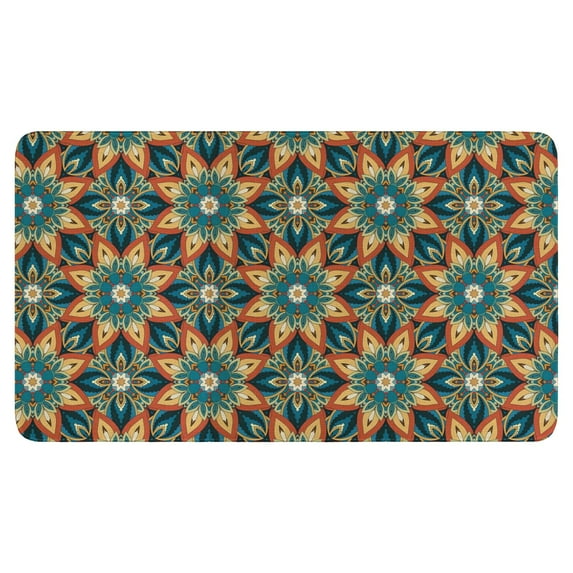 Moroccan Trellis Area Rug - Chic Cream Non-Slip & Washable Indoor Mat (30x17 Inch) - Perfect Accent Rug for Your Indoor Spaces