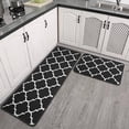 thumbnail image 1 of Moroccan Trellis Kitchen Mats Set 2 Pieces Super Waterproof Non-Slip Soft Kitchen Rugs Machine Washable Kitchen Floor Mat for Kitchen,Floor, Bathroom, Sink, Laundry, 1 of 7