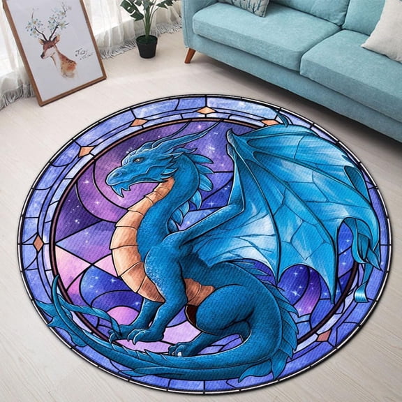 Moroccan Trellis Round Area Rug, boho lattice circle carpet for living room or hallway, soft washable non-slip floor mat, global inspired home décor centerpiece
