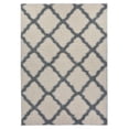 thumbnail image 1 of Moroccan Trellis Shag Area Rug Rugs New Shaggy Collection (Ivory, 4'x5'3"), 1 of 4