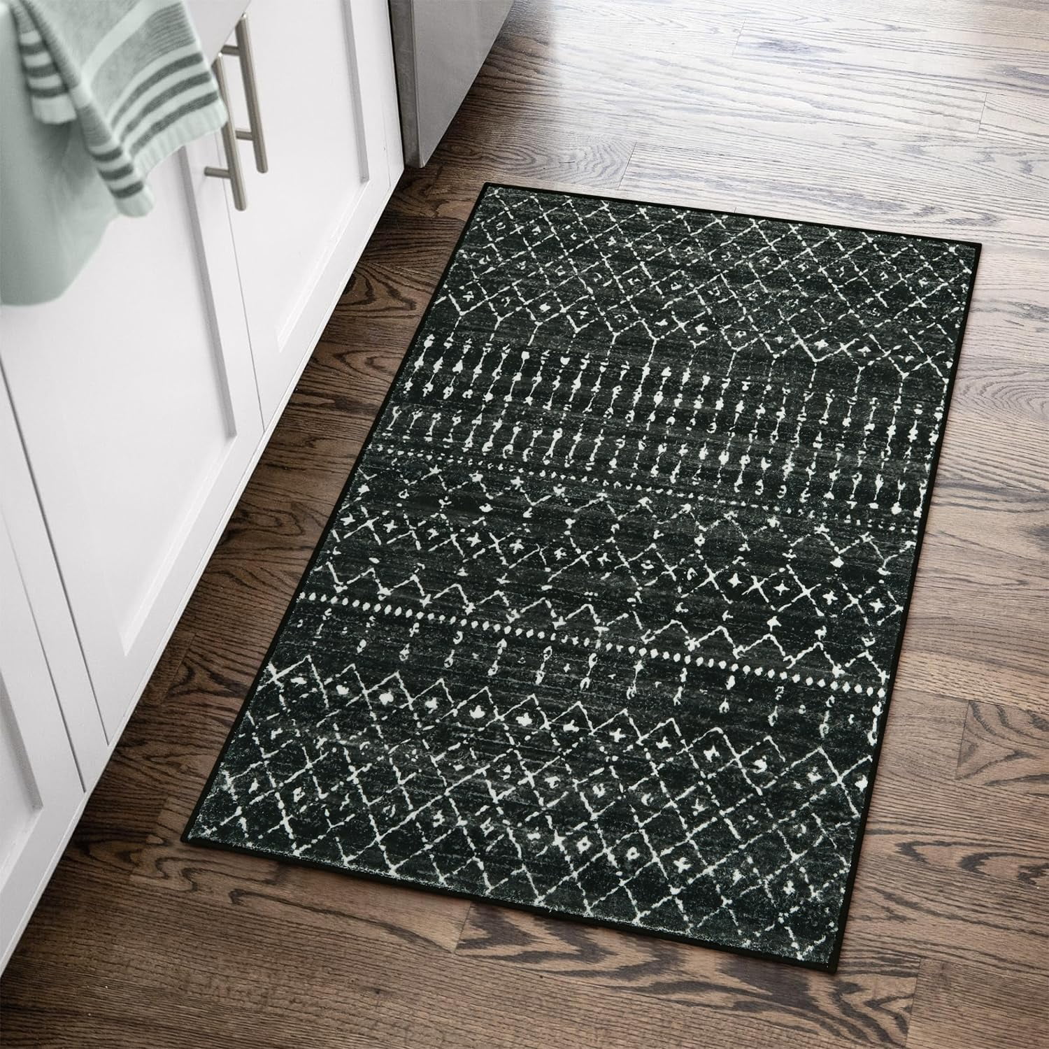 Moroccan Washable Entryway Rug, Vintage 2x3 Rug Non Slip with ...