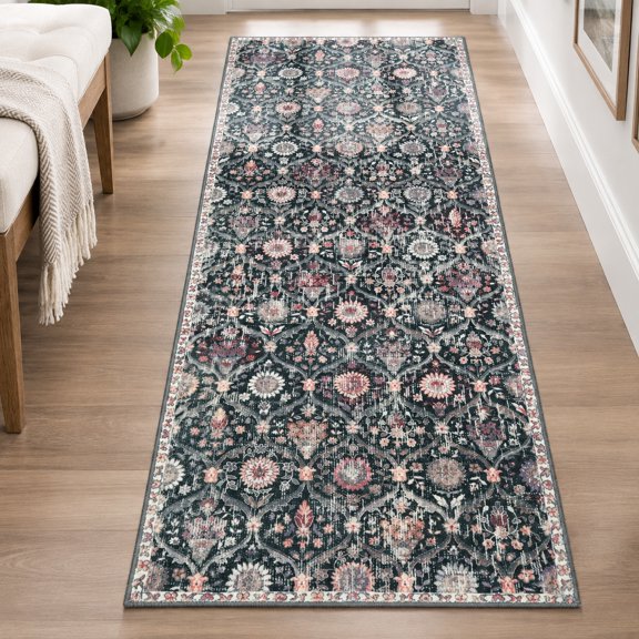 Moroccan Washable Runner Rug, 2x6 Kitchen Hallway Runner Carpet
