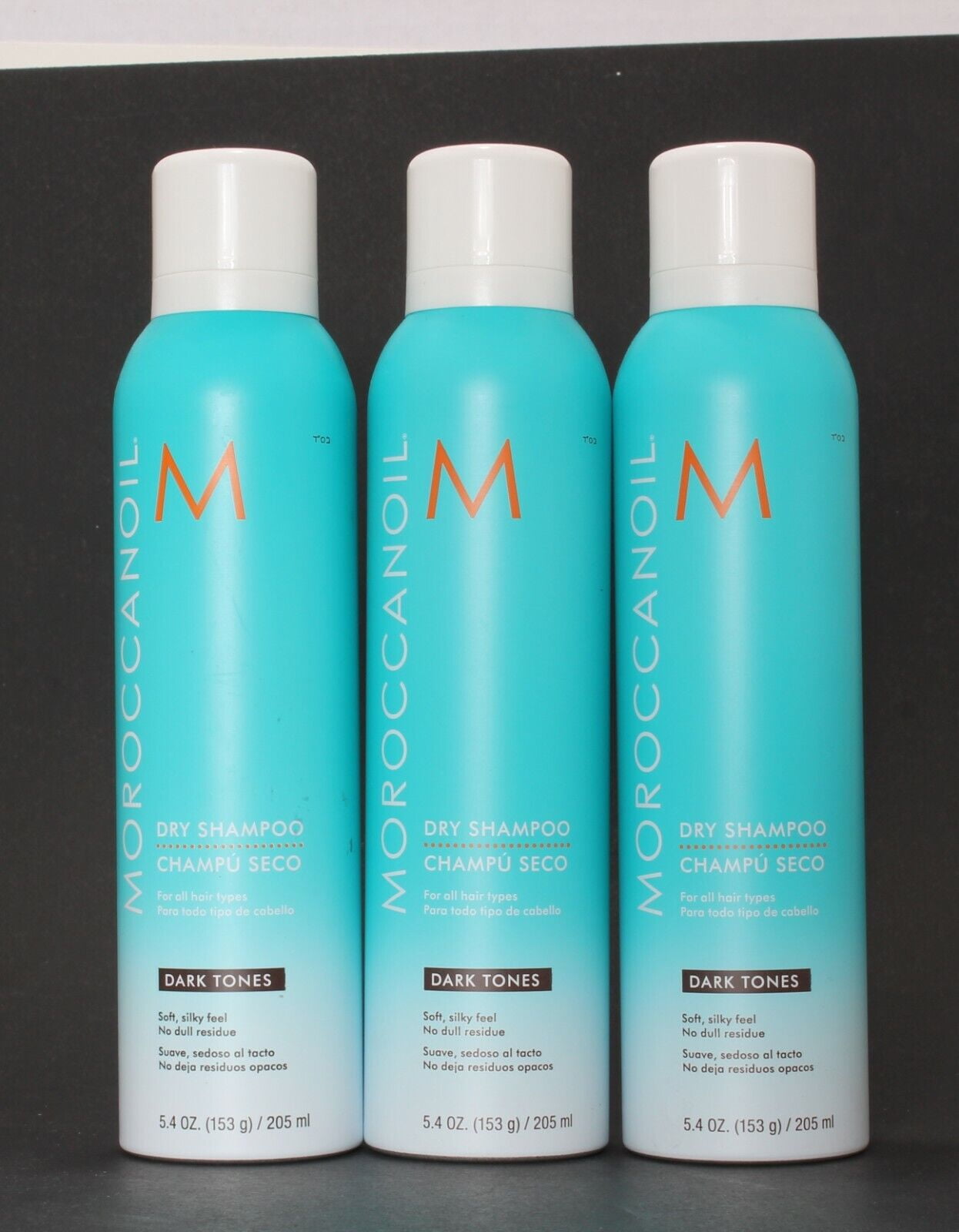 Moroccanoil Dry Shampoo Dark Tones 5.4oz/205ml Set of 3