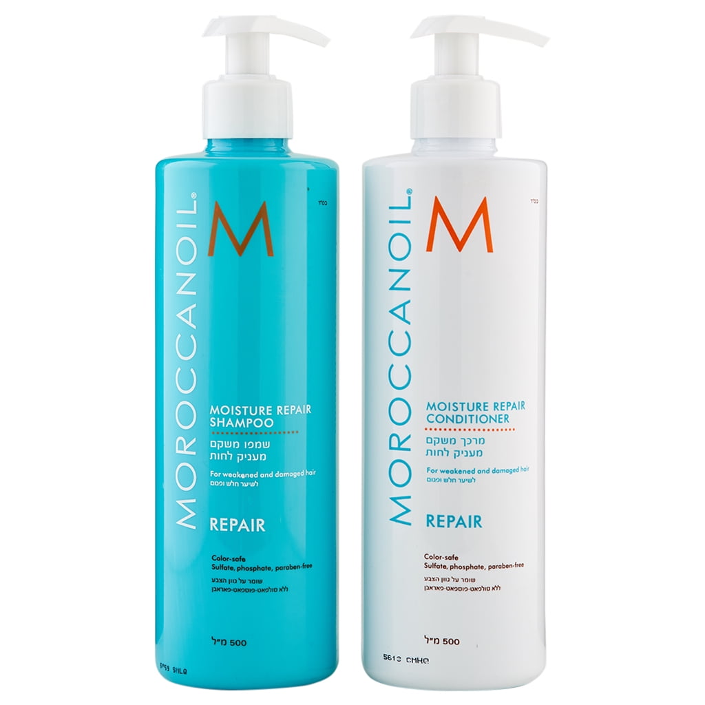 Dekoration Skaldet Træts webspindel Moroccanoil Moisture Repair Shampoo & Conditioner 16.9 oz - Walmart.com