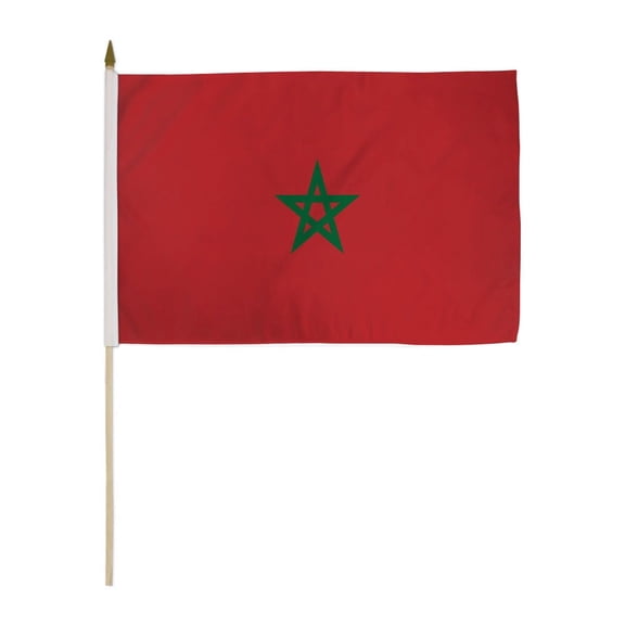 Morocco 12x18in Stick Flag