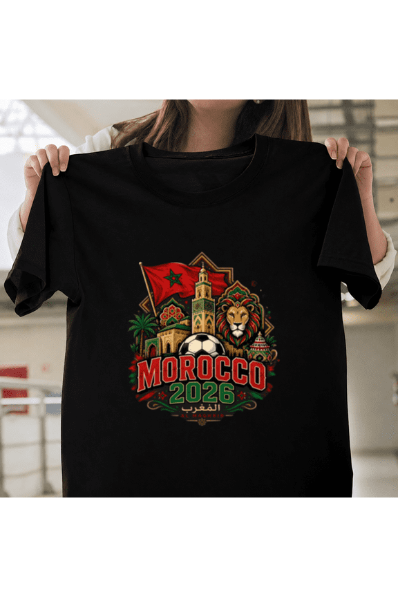 Morocco 2026 Football Heritage Pride National Team Sport Unisex T-ShirtPlus Size S–5XL Available