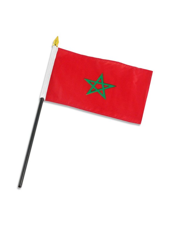 Morocco 4"x6" Flag Desk Table Stick