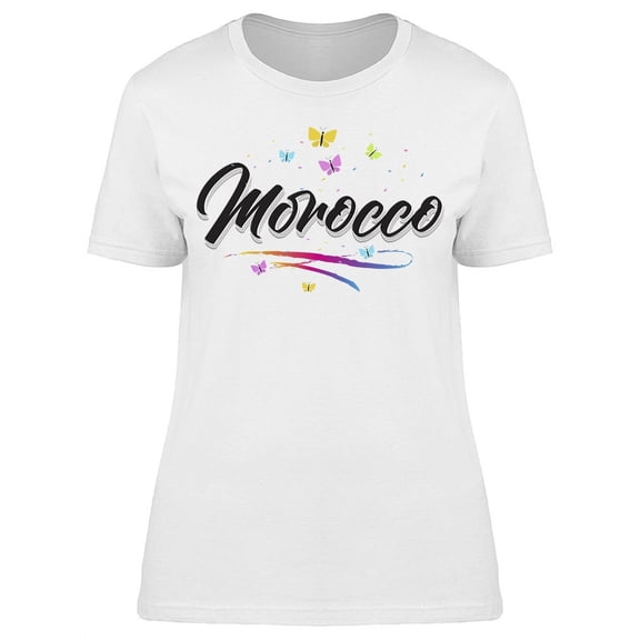 Morocco Butterflies T-Shirt Women -Image by Shutterstock, Female XX-Large