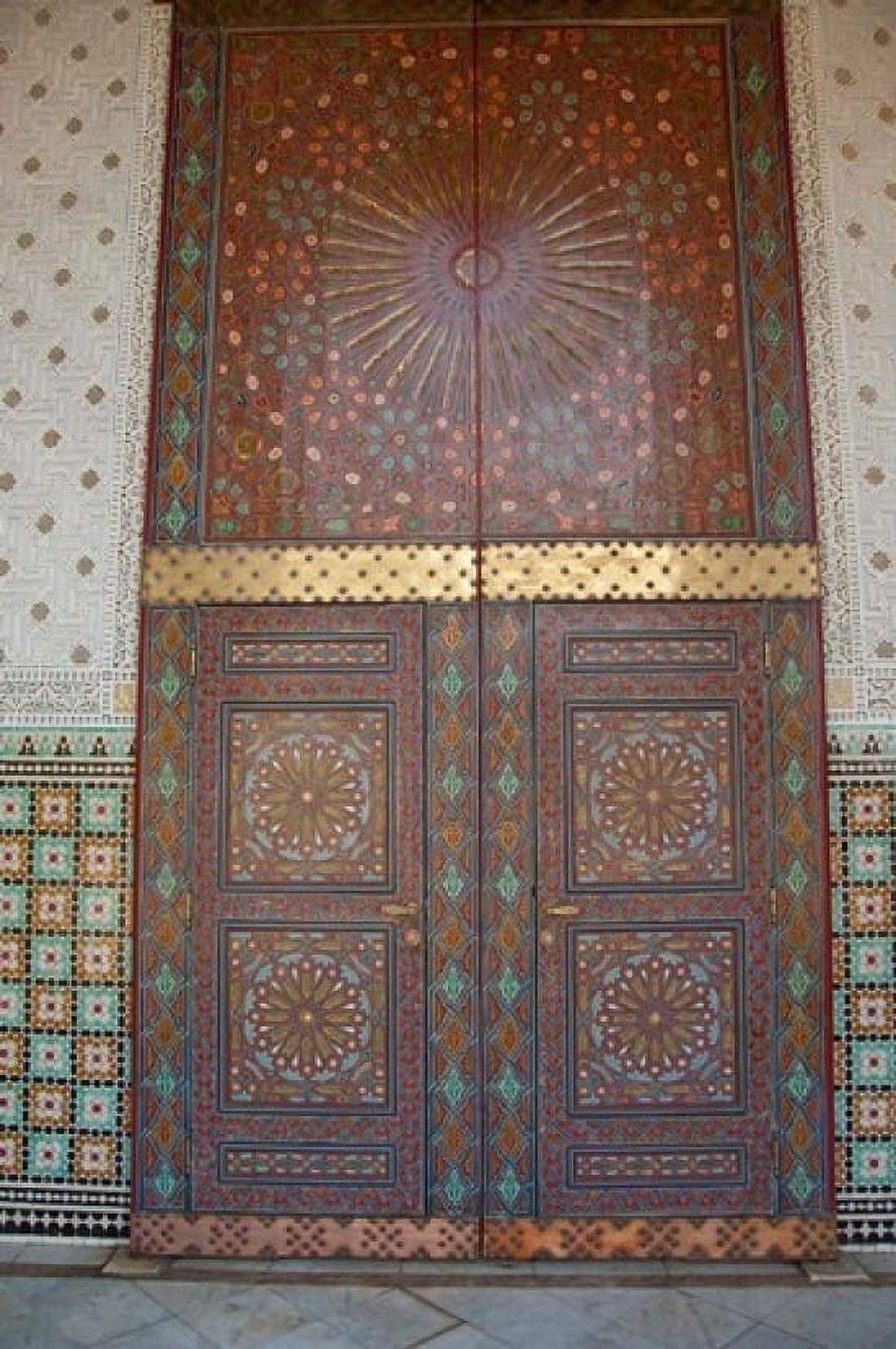 Morocco Casablanca Royal Palace Harem doors Canvas Art - Cindy Miller Hopkins DanitaDelimont (11 x 17)