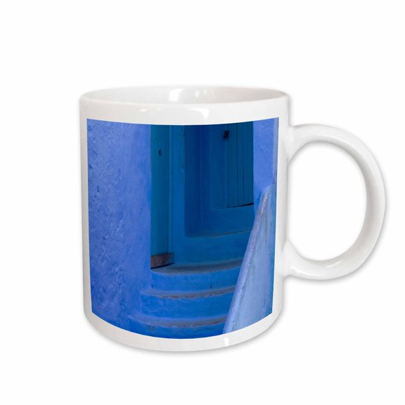 3drose, Morocco, Chefchaouen. Steps Leading up into a Home., 11oz Mug