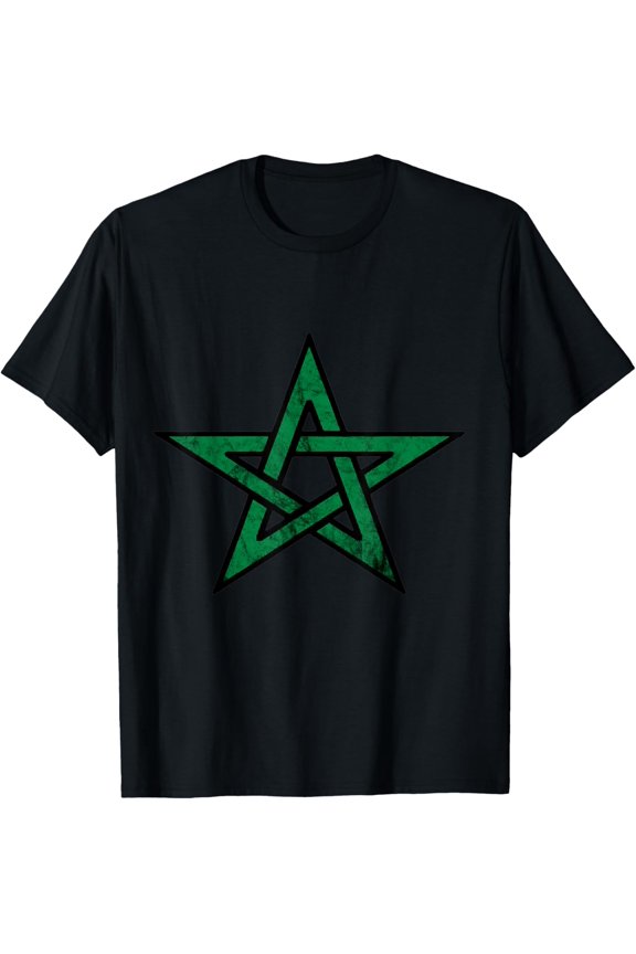 Morocco Crest Moroccan Star Moroccan Flag African Pride T-Shirt
