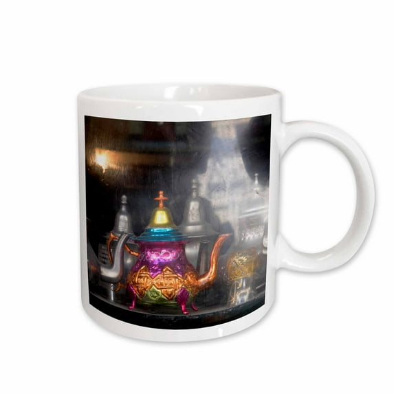 3drose, Morocco, Essaouira, Colorful Teapot., 11oz Mug