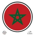 thumbnail image 1 of Morocco Flag - 3" Vinyl Sticker - For Car Laptop I-Pad Phone Helmet Hard Hat - Waterproof Decal, 1 of 1