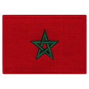 Morocco Flag Embroidered Iron-on Patch